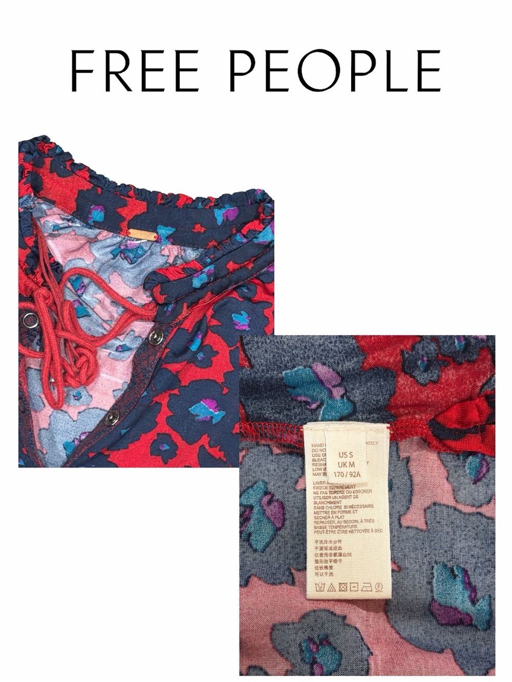 Free People Love Letter Tunic‎ Mini Dress - Size S - Picture 3 of 3